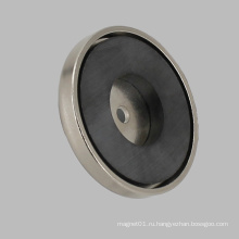 Керамический магнит с круглым основанием Ферритовый горшок с магнитом